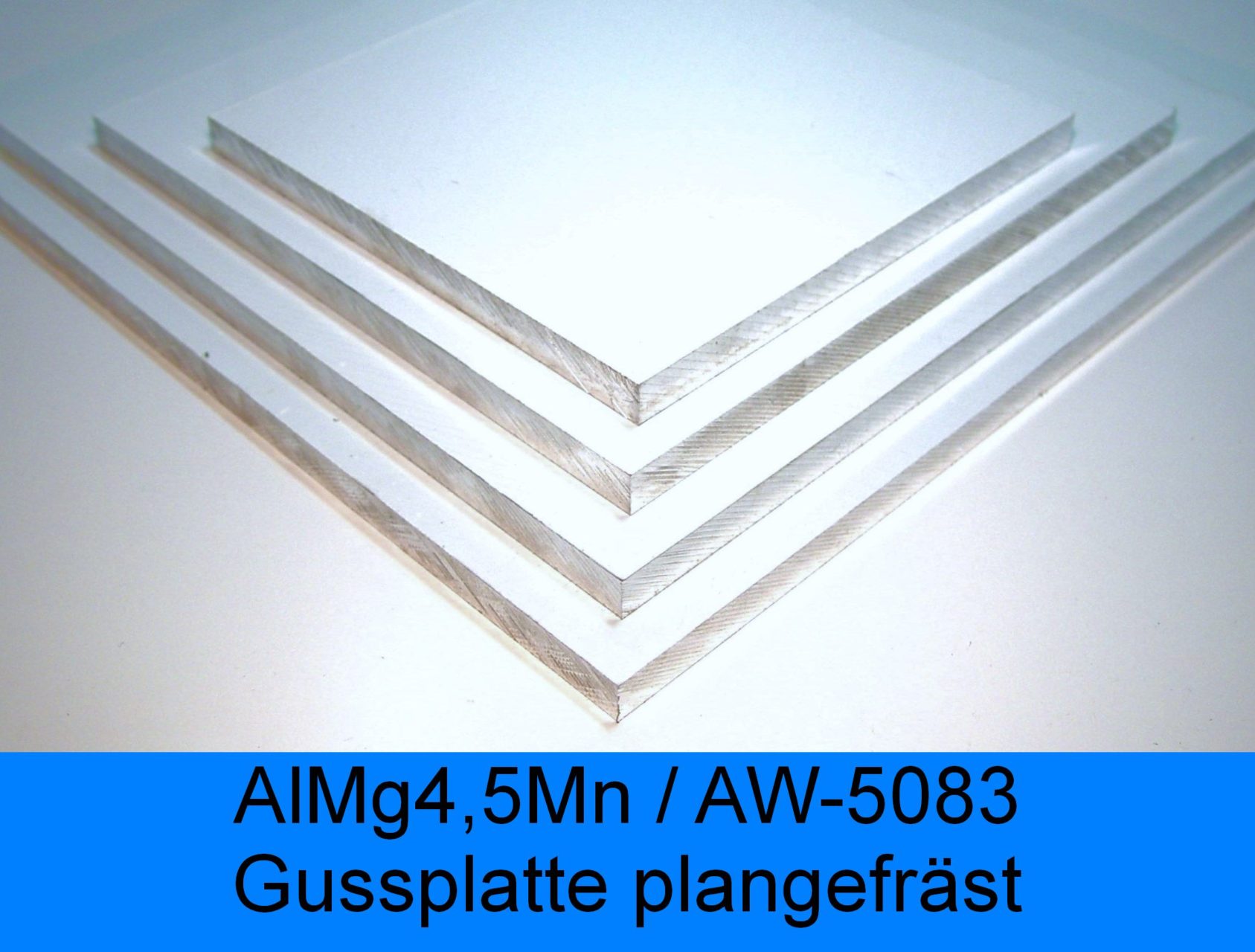 Plangefräste Gussplatte Aluminium EN AW-5083, foliert, Dicke 20mm, Br,  97,16 €