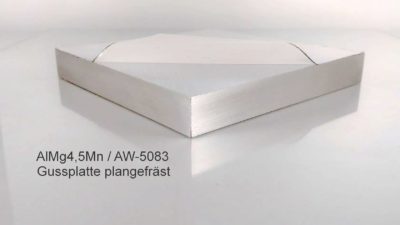 Aluminium Platte AlMg4,5Mn Gussplatte plangefräst - Metall-Nord
